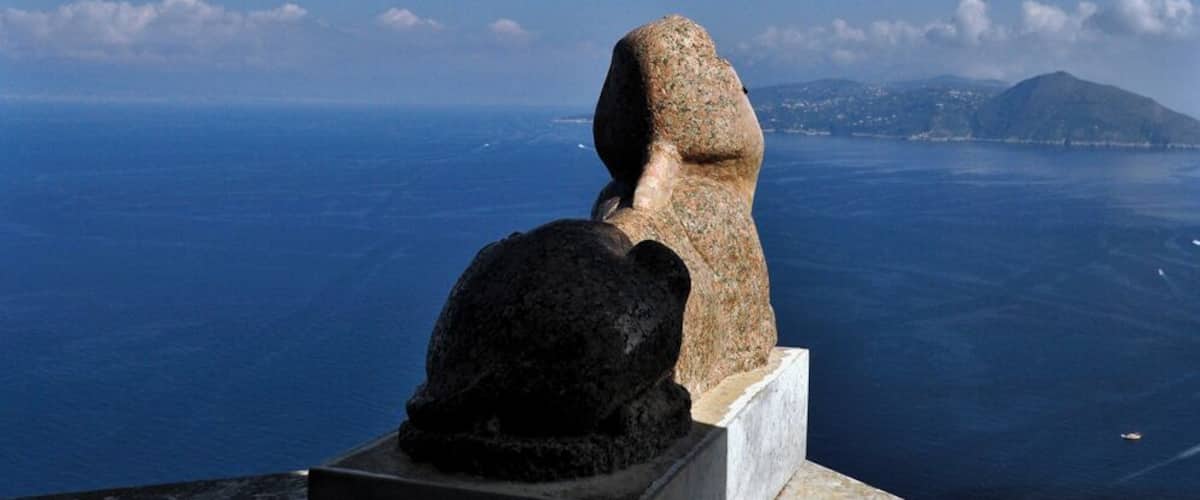 Capri. Sphinx at Villa San Michele.