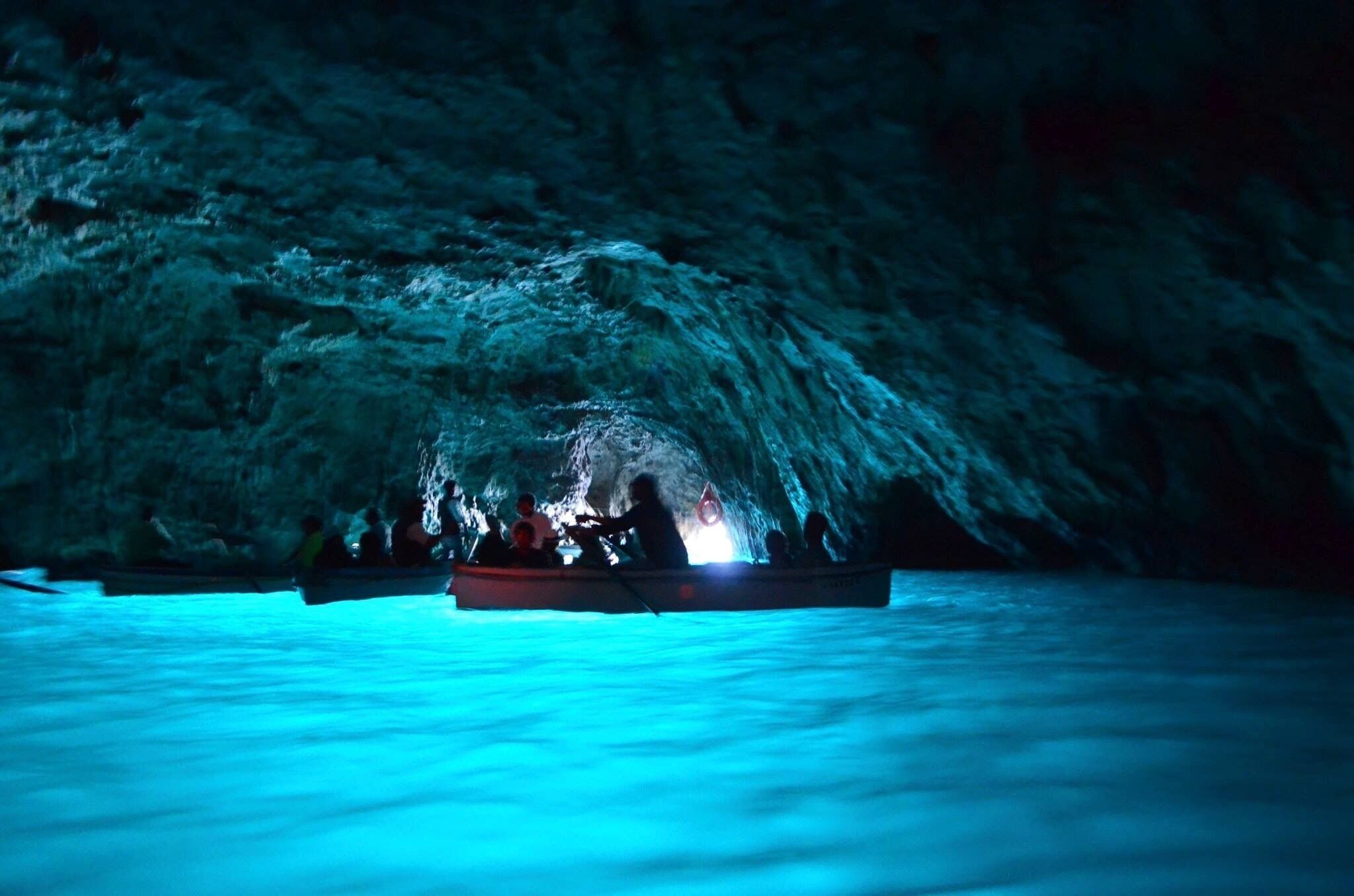 The Blue Grotto at the Island of Capri #blue