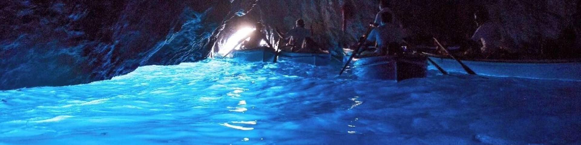 Seeing the Blue Grotto is a highlight of visiting the island of Capri. For the most scenic views of Capri take a boat trip around the island, ending at the Blue Grotto. For more information, check out this link:
http://www.earthtrekkers.com/is-the-blue-grotto-worth-seeing/
#blue