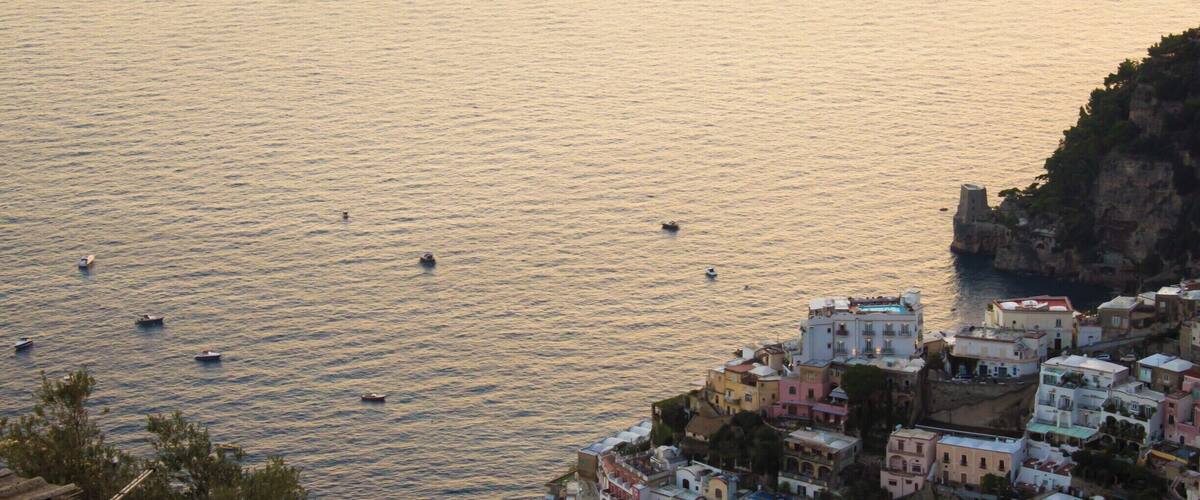 The gorgeous town of Positano on the Amalfi coast just as the sun was setting. Positano is not somewhere to go if you are afraid of a lot of walking up and down steep stairs!