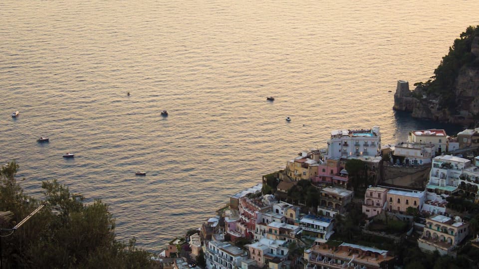 The gorgeous town of Positano on the Amalfi coast just as the sun was setting. Positano is not somewhere to go if you are afraid of a lot of walking up and down steep stairs!