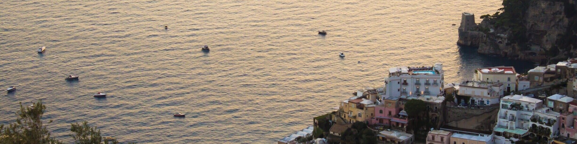 The gorgeous town of Positano on the Amalfi coast just as the sun was setting. Positano is not somewhere to go if you are afraid of a lot of walking up and down steep stairs!