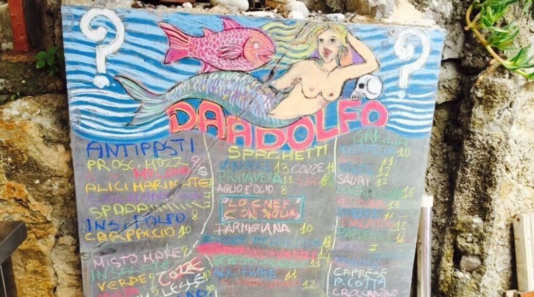 Laid back beach club and restaurant accessible by water taxi from positano. Nice swimming for kids. One of the best lunches I've ever had: mussel soup, homemade spaghetti with pesto, marinated anchovies. And don't forget the chilled peach wine! Come for a great day.