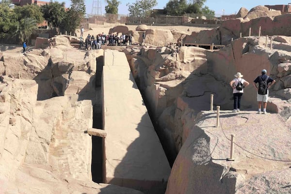 Huge unfinished Obelisk for queen Hatshepsut; no one knows the exact reason why it wasn’t completed.