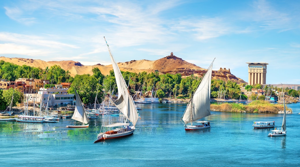 Boats at sunset