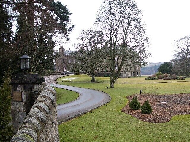 Kinnaird House. This large 17th century house converted to a hotel stands just off the B898 with stunning views east over the Tay valley.