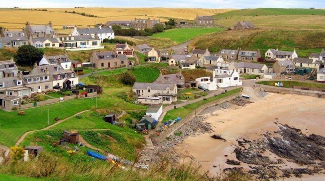 Collieston. The old fishing village of Collieston. Laurence of Arabia lived here briefly after WW1. Popular holiday beach in Summer.