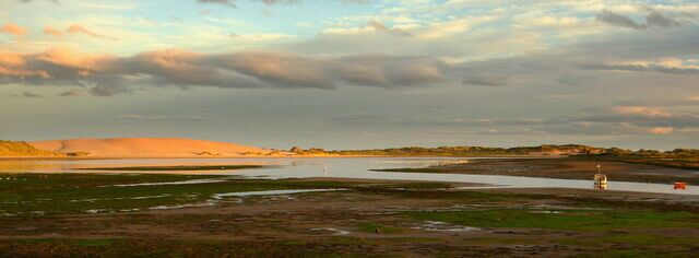 Dusk at low water on the Ythan estuary.