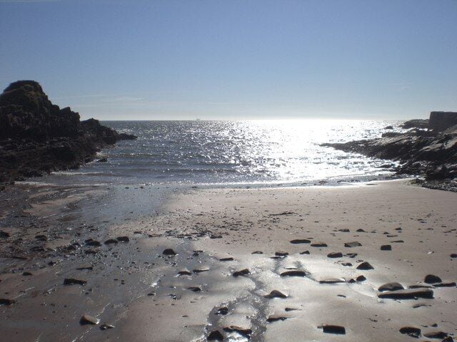 Collieston Beach Looking out towards the sea, just south of St Catherine's Dub