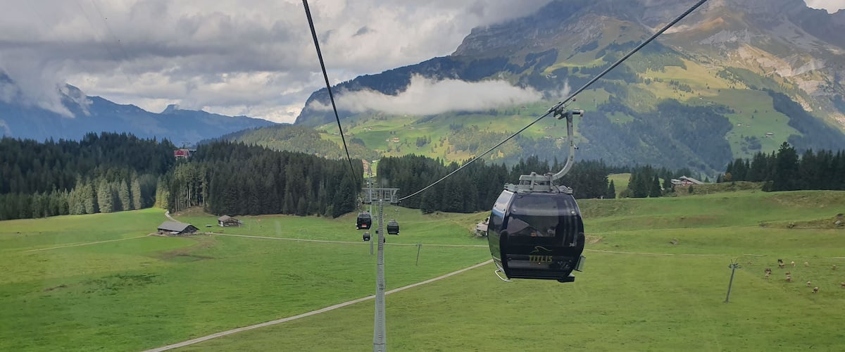 Mount Titlis - 10,000 feet above sea level. Breathtaking experience. Cable cars, revolving Gondola & Lunch at top of the mountain, once in a lifetime experience.