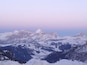 View from Passo Gardena just around sunset