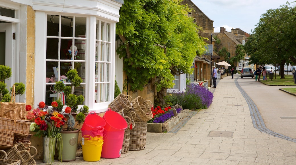 Broadway featuring a small town or village and street scenes