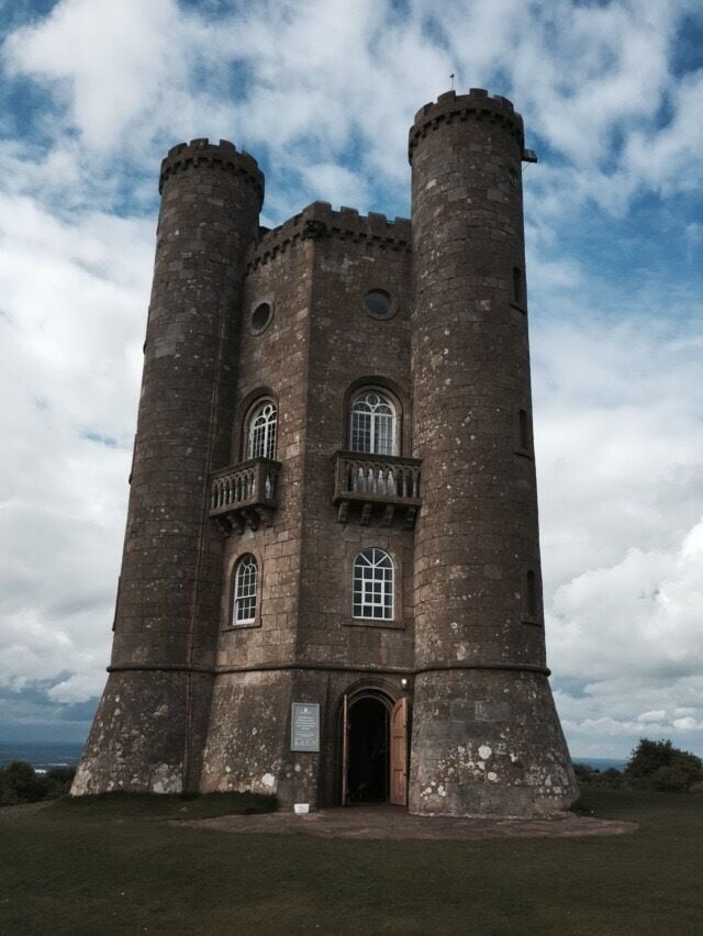 Broadway tower. This is the tallest castle in the Cotswolds.  Small but tall.