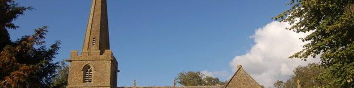 St Michael and All Angels parish church, Stanton, Gloucestershire, seen from the south