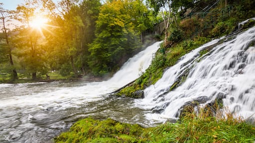Long exposure of stunning and popular waterfalls in Coo, Ardennes, Belgium.
