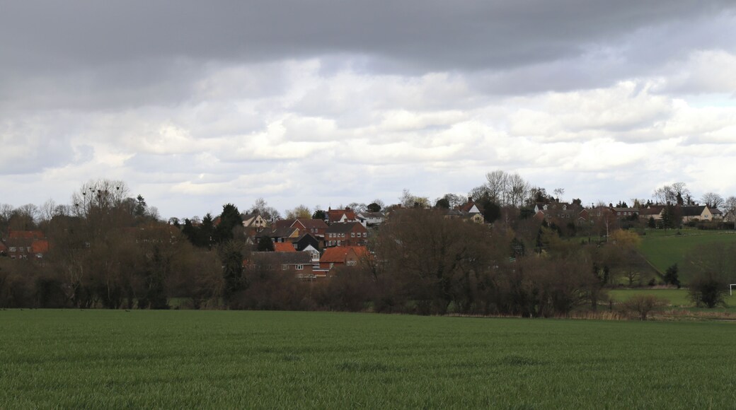 A view east over Tilty, Essex, England