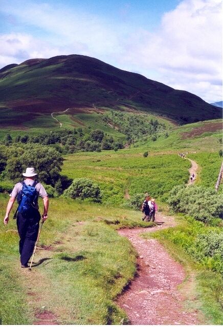 West Highland Way approaching Conic Hill.