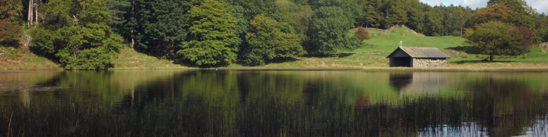 Sow How Tarn between Cartmel Fell and Windermere, Cumbria, England