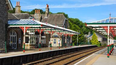 Ornate Railway Station at Grange-over-Sands, Cumbria