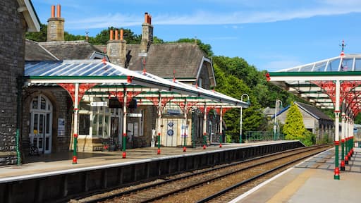 Ornate Railway Station at Grange-over-Sands, Cumbria