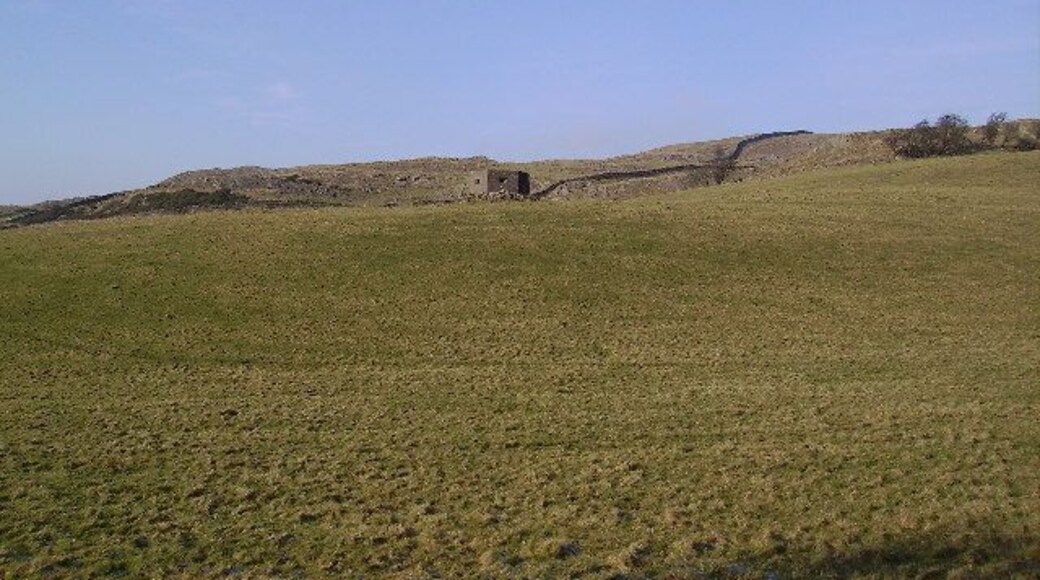 Pill Box. On Whin Brow.There are quite a few Pill Boxes surviving in the area one by the main road has been turned into a nifty garden shed with knomes in the window.
