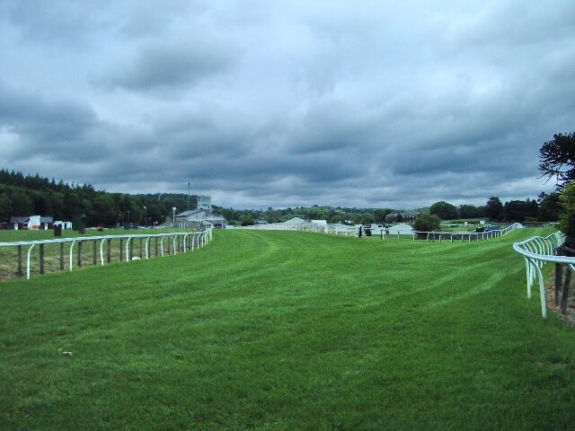 The Race Course, Cartmel Taken, looking north, from the road which crosses the race course at the southern end