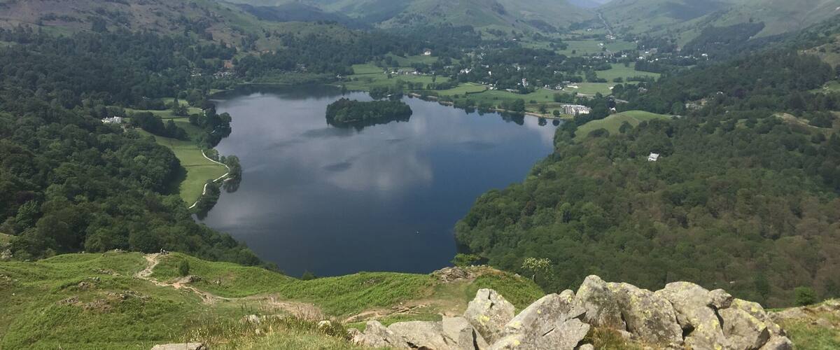 Beautiful walk from Ambleside up Loughrigg Fell and down to Rydal
