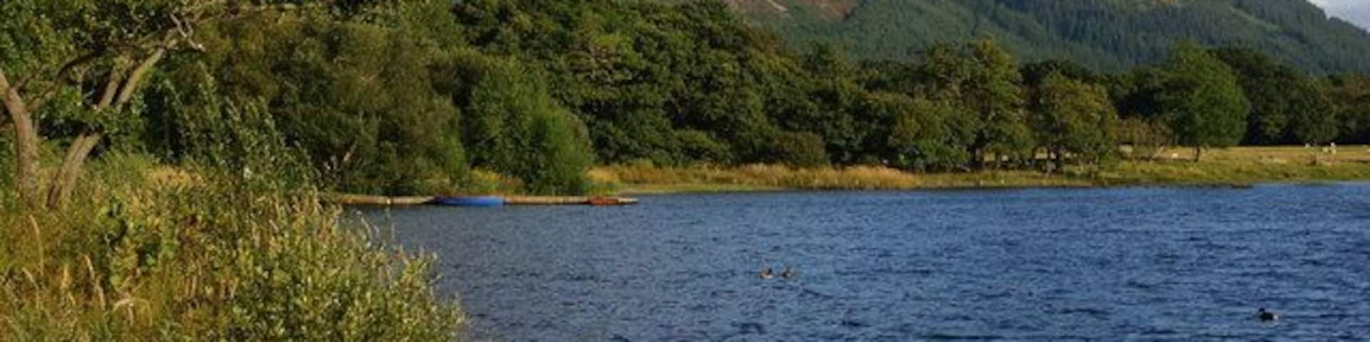 Ullock Pike and Dodd from Scarness Bay, Lake Bassenthwaite
