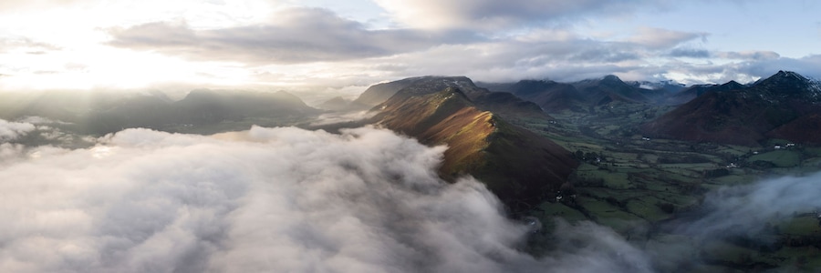 Cat Bells on a misty winter morning Lake District