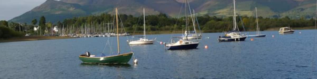 Sailing Boats in Derwentwater off Nichol End