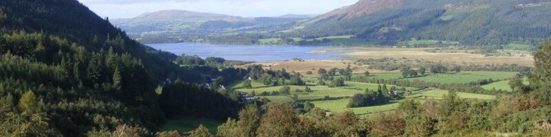 Lake View Point. Half way up Winlatter Pass road B5292 the view over Bassenthwaite Lake.