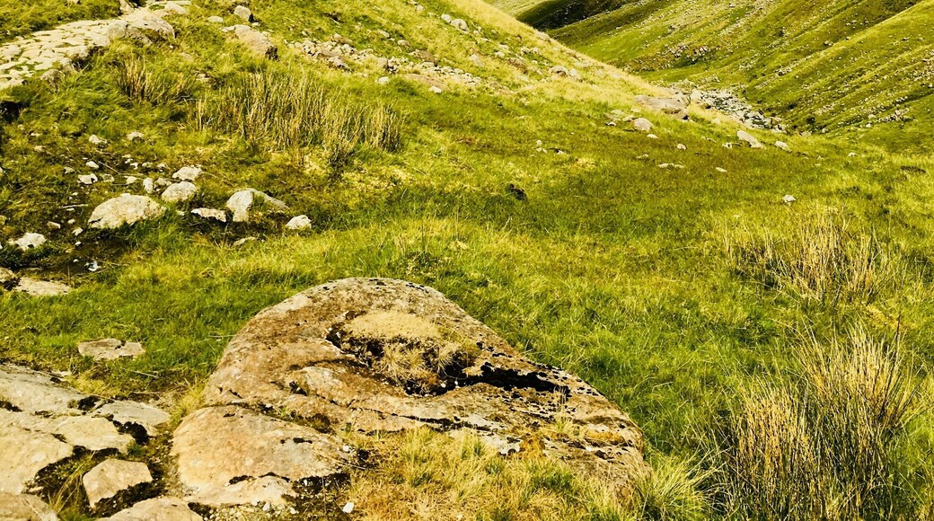 #AboveItAll enroute to the summit of Scafell Pike - the highest mountain in England. There's something about the miles and miles of serene mountains, valleys, rivers and lakes that make the effort well worth it!