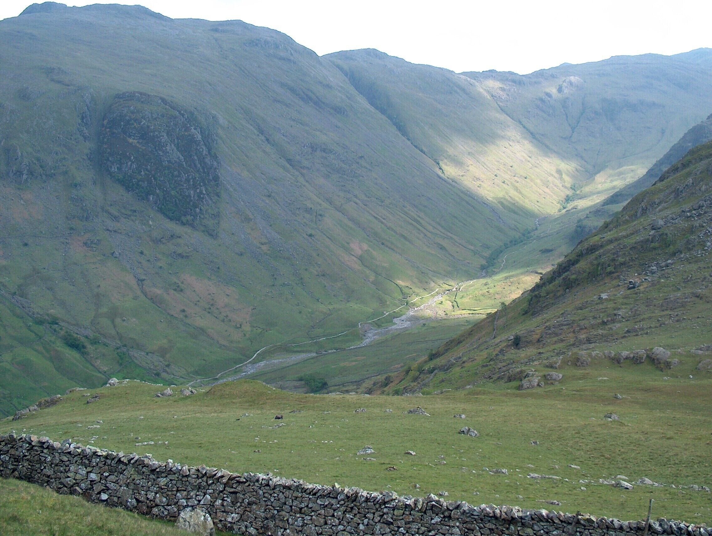 Borrowdale above Seathwaite Taken from the lower slopes of Grey Knotts.