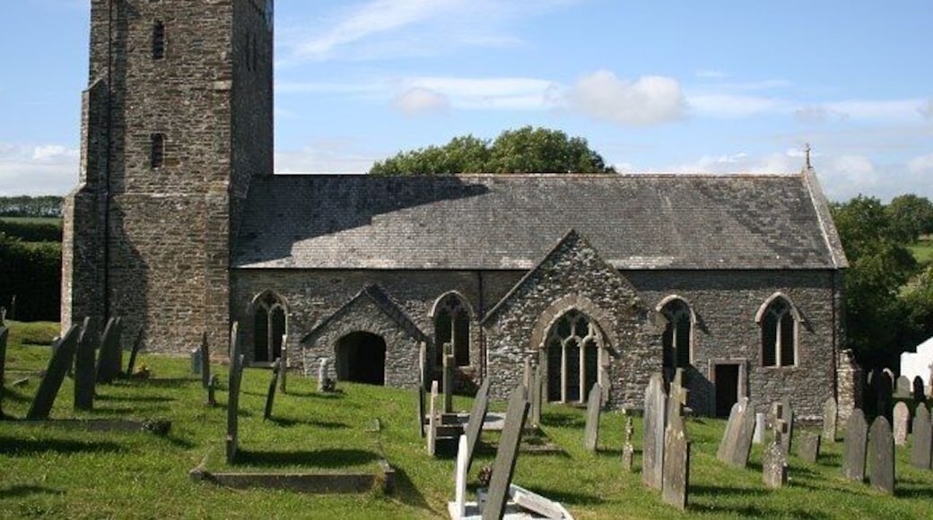 St James the Less parish church, Kingston, Devon, seen from the south