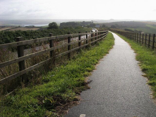 Cycle Path by A381 Cycle path by A381 heading towards Salcombe