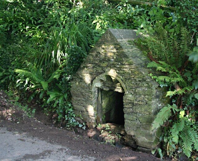 St Mary's Well, Marwell This holy well is situated on the roadside just downhill from Marwell Cross.