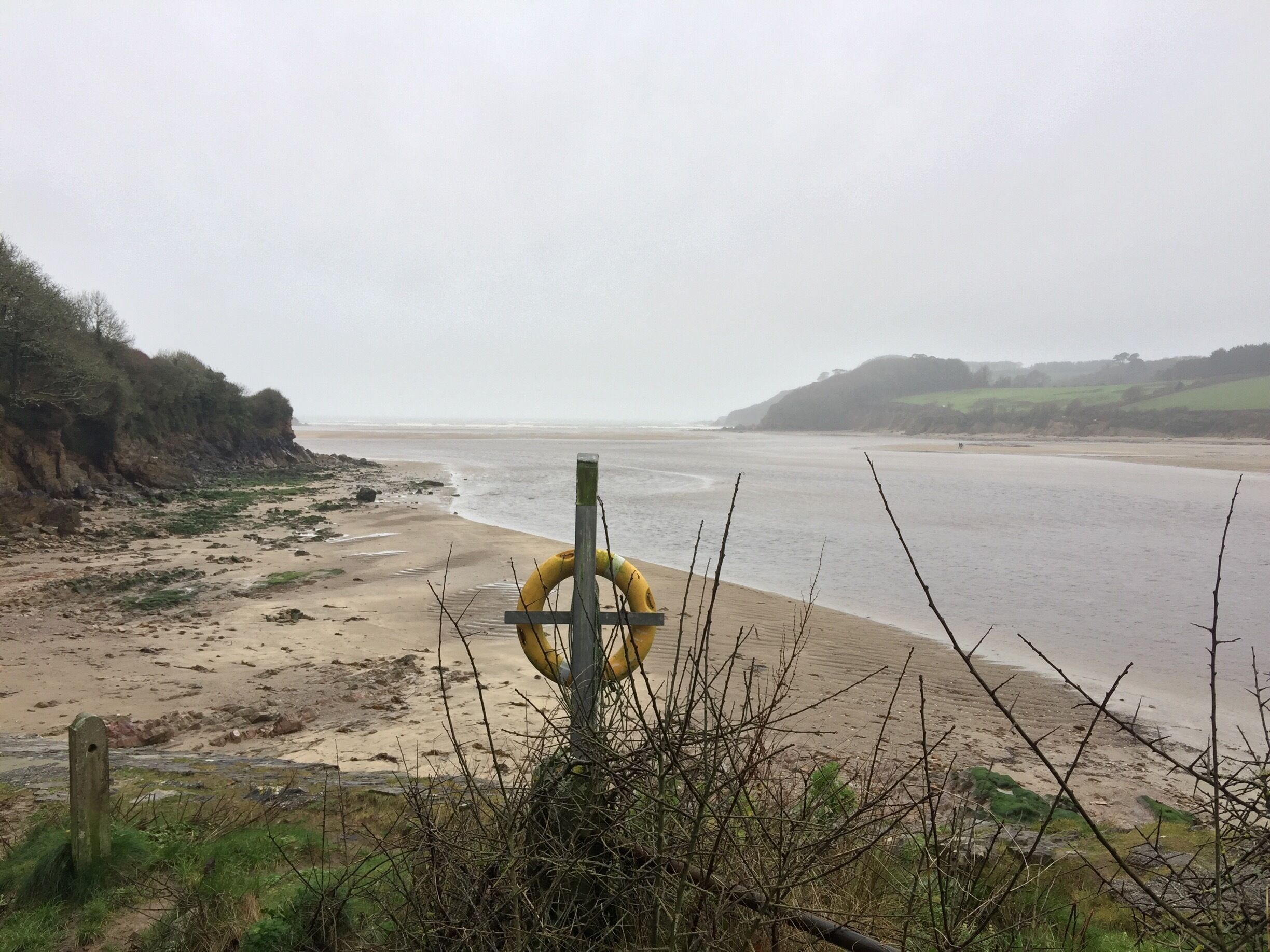 Wonwell Beach with receding tide