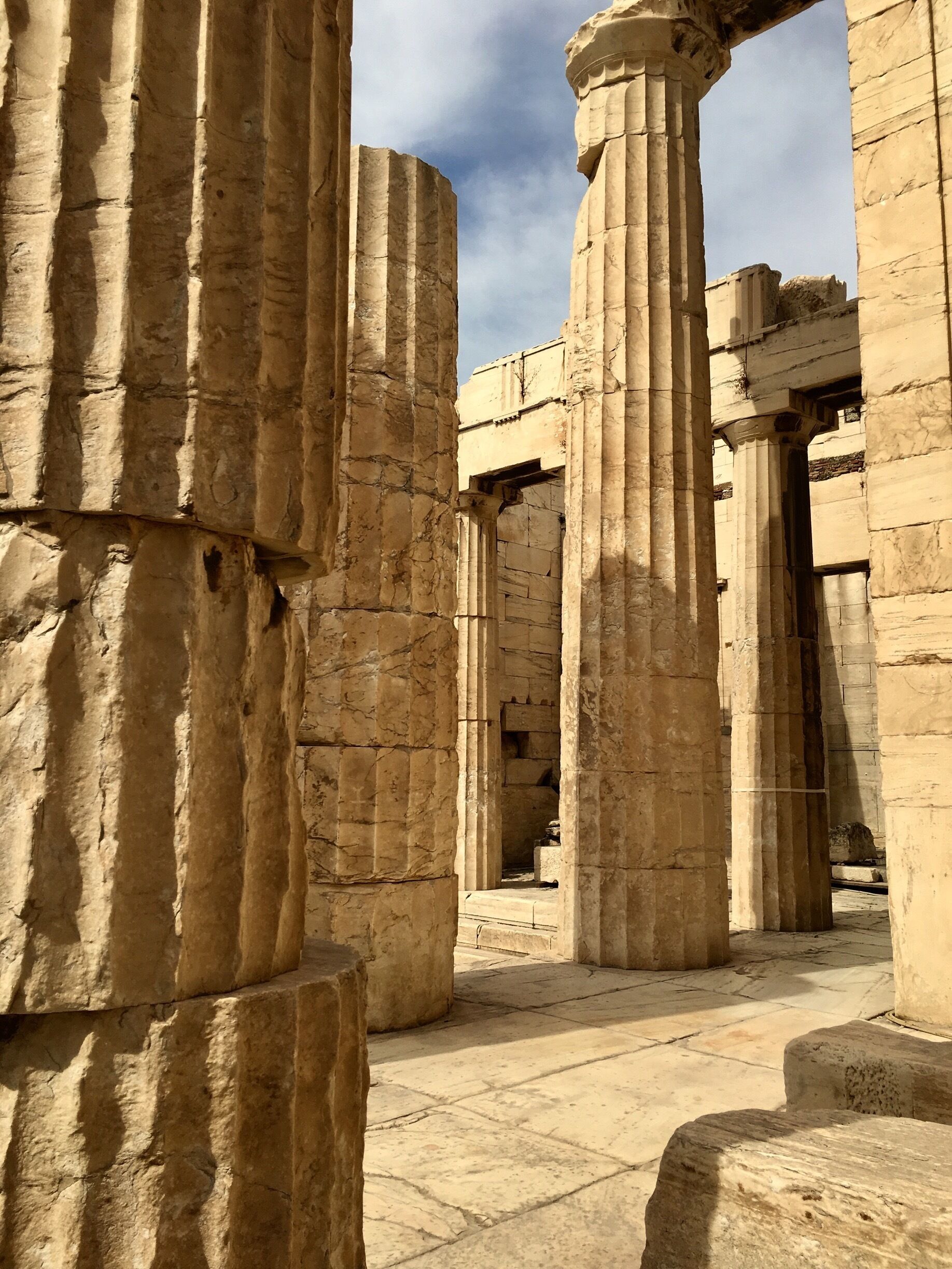 #instone The temple of Athena, in The Acropolis. 