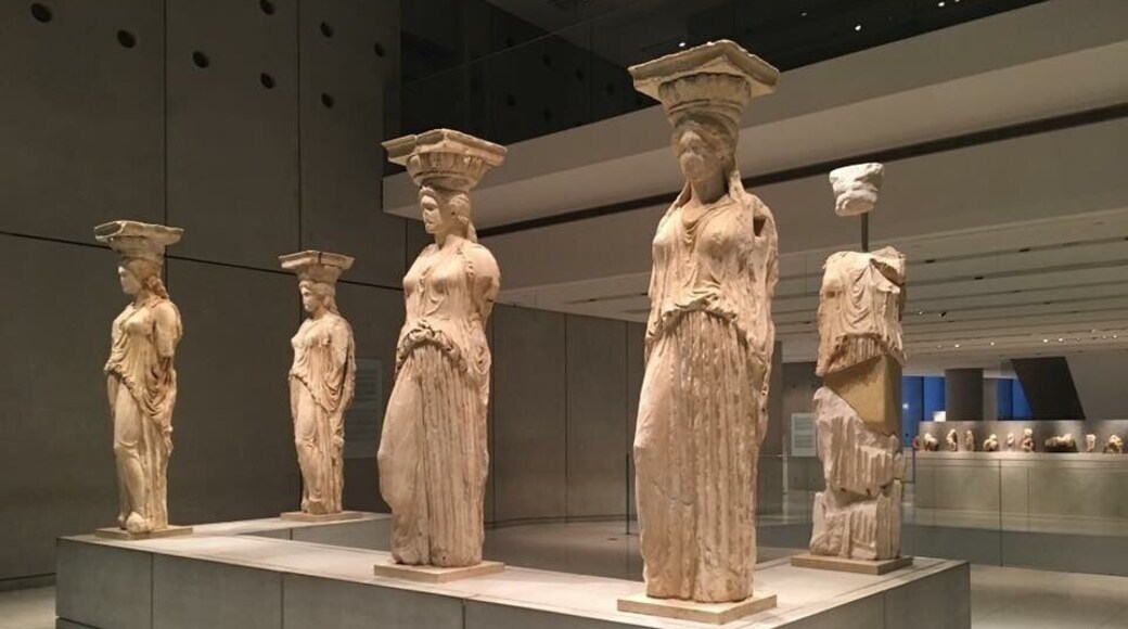 #instone
In case you want to see the actual caryatids, check out the new Acropolis museum where the Greeks now house it. They made replicas at the Acropolis because these ladies have become delicateband needed much needed restoration.