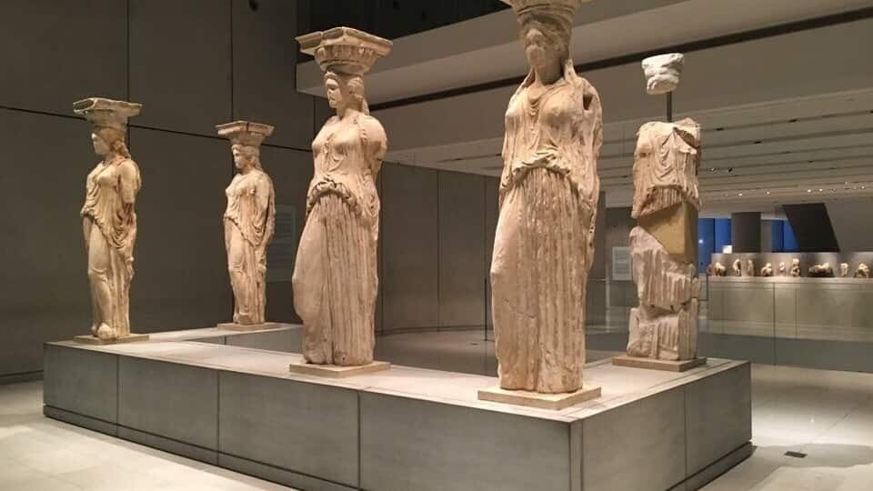 #instone
In case you want to see the actual caryatids, check out the new Acropolis museum where the Greeks now house it. They made replicas at the Acropolis because these ladies have become delicateband needed much needed restoration.
