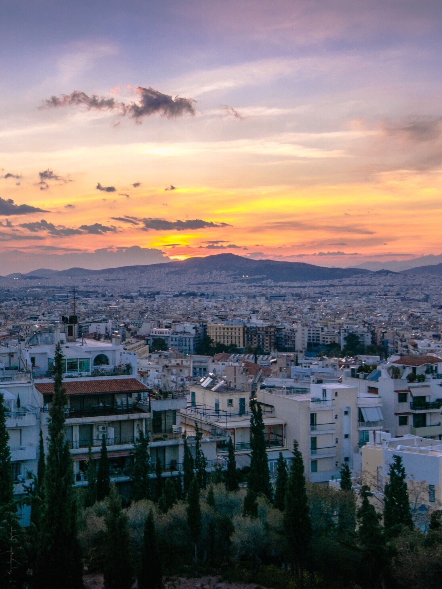 Sunset over Athens from Strefi Hill 🌅 this is the perfect place to watch the sunset 🇬🇷 I’m excited to be headed back that way in a few short weeks ✈️ •
•
•
•
•
#Nikon #nikonphotography #travelgram #travel #vacation #instacool #instadaily #instatravel #instapassport #instaphoto #wowplaces #toptags #photooftheday #nikonglobal #travelpage #nikonartists #nikontop #nikoneurope #pgdaily #tlpicks #travelandlife #nikon_hunt #bbctravel #lovetheworld #ig_color #athens #sunset #sunsets #sunset_hub #athensgreece