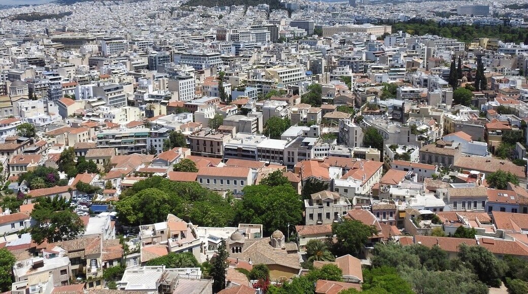 View from the highest point of the Acropolis or the “Sacred Rock.” While trying to get the perfect shot without people in it can be frustrating, sit back and appreciate the beauty of one of the most historic and magnificent cities in the world!