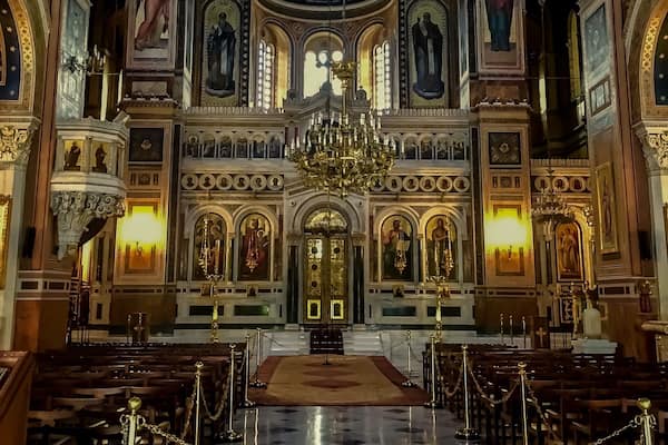 Visited this Cathedral right in the center of Mitropoleos.