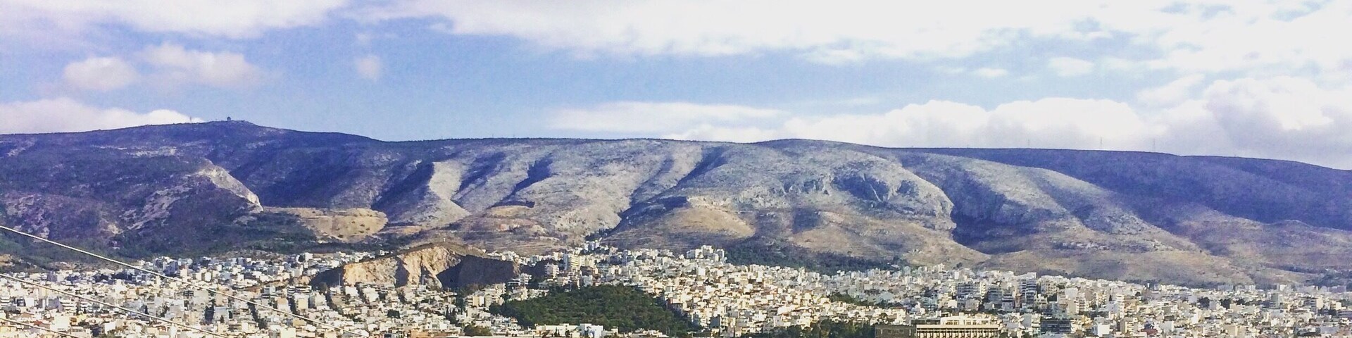Central of Athens, the mountain is Imitos!