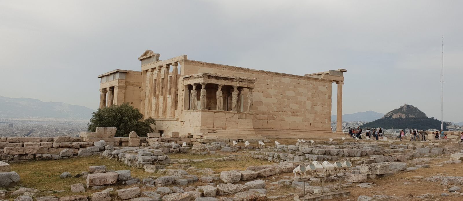 At the site of The Acropolis stands another historic Temple...this one dedicated to Athena and Poseidon. From 525-500BC!