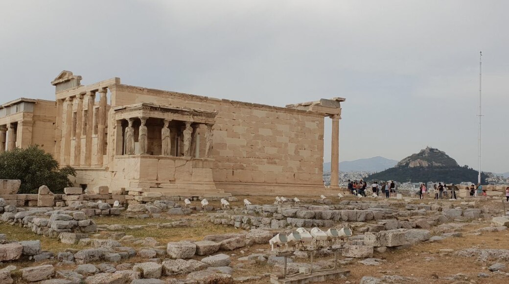 At the site of The Acropolis stands another historic Temple...this one dedicated to Athena and Poseidon. From 525-500BC!