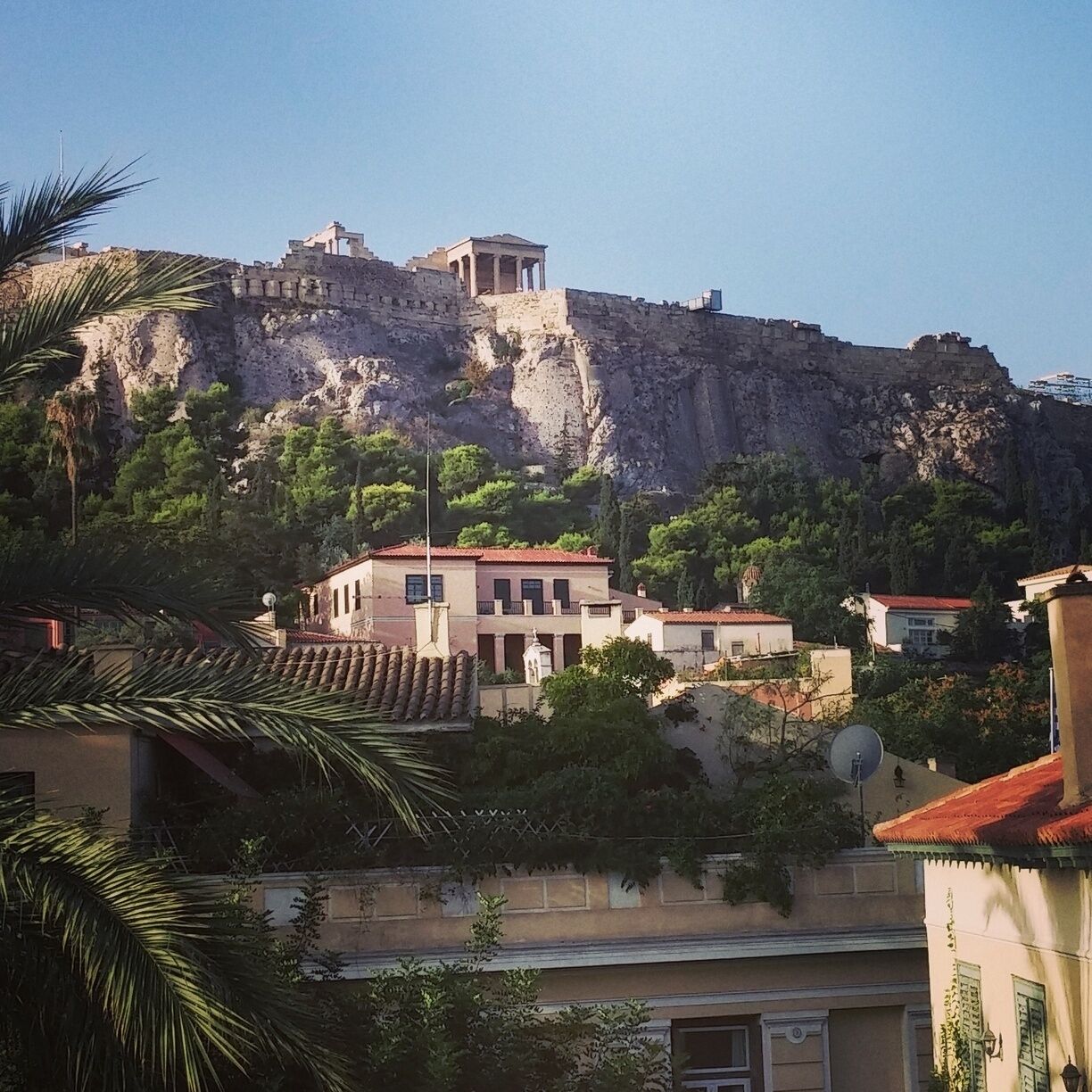 The gorgeous rooftop view of the Acropolis from the Adrian Hotel! The perfect spot to linger over breakfast with fresh squeezed orange juice and Greek coffee. The hotel is in an ideal location in the heart of the Plaka.
