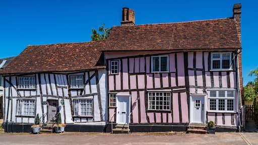 Crooked Houses in Lavenham in England
