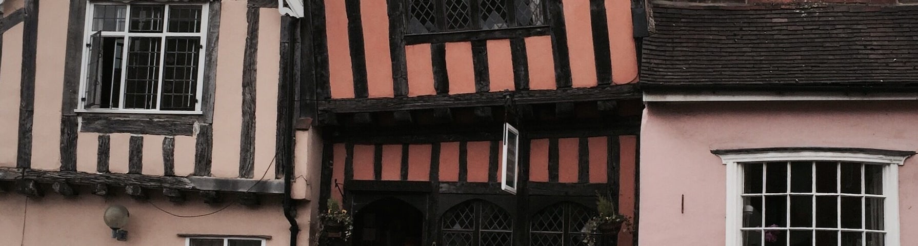 The craziest angled houses are in Lavenham