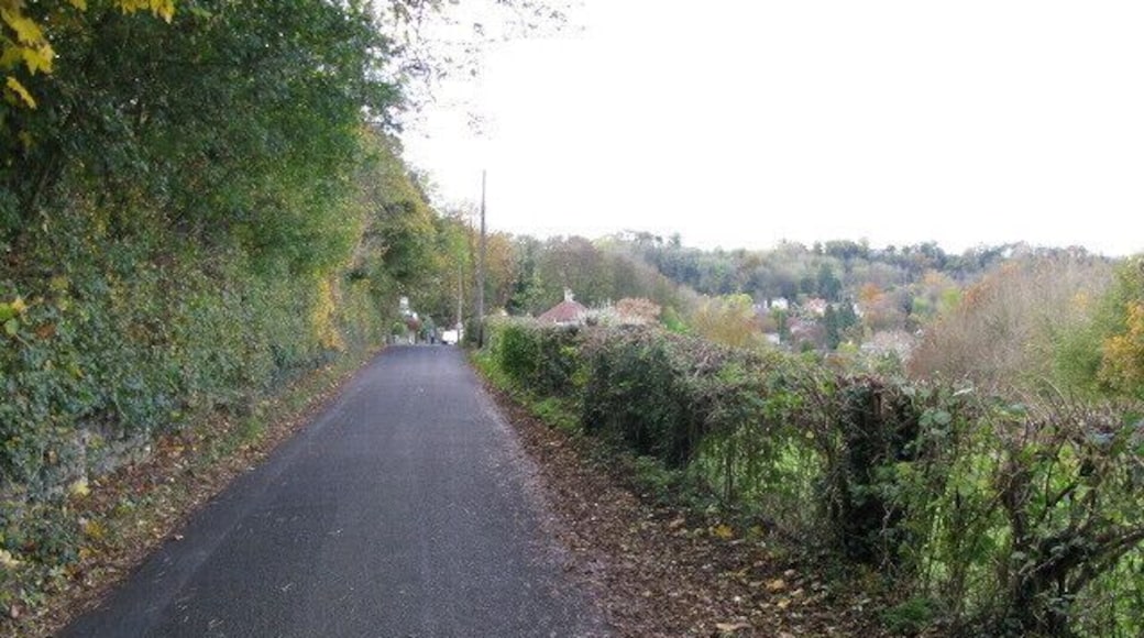 View along Crowe Hill towards Limpley Stoke